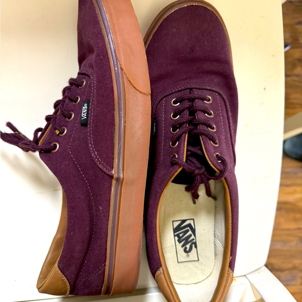 Burgundy / maroon vans size 13